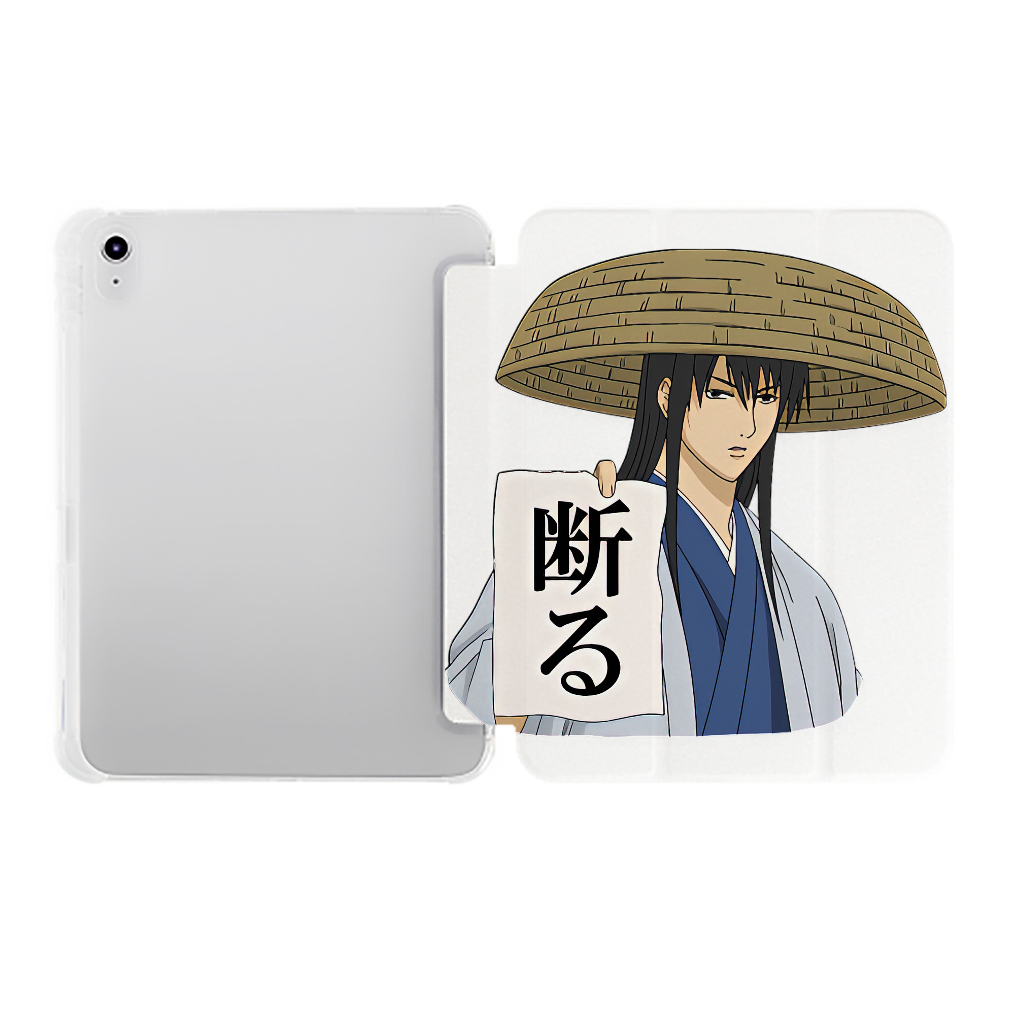 （画像用） ぎんたま 坂田銀時（さかたぎんとき） 神楽 志村新八（しむら しんぱち） GINTAMA Sakata Gintoki Kagura Shimura Shinpachi IPad ケース ペン収納付き 三つ折りスタンド PUレザー×シリコン 対応機種9.5/10.5/10.9インチ